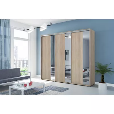 Třídveřová šatní skříň 278/215 MARCO - dub sonoma