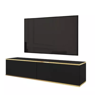 Televizní stolek REFUGIO - 135 cm, černý