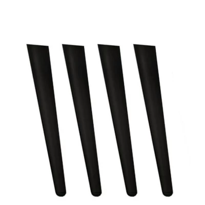 Set 4x nožky k TV stolku REFUGIO - černý