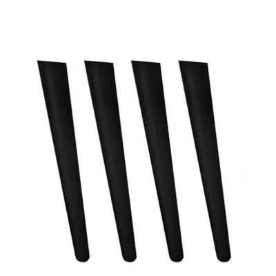 Set 4x nožky k TV stolku REFUGIO - černý
