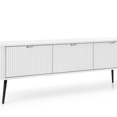 Televizní stolek LOTAS - bílý / černý