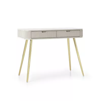 Toaletní stolek LOTAS - kašmír / zlatý