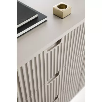 Toaletní stolek LOTAS - kašmír / zlatý