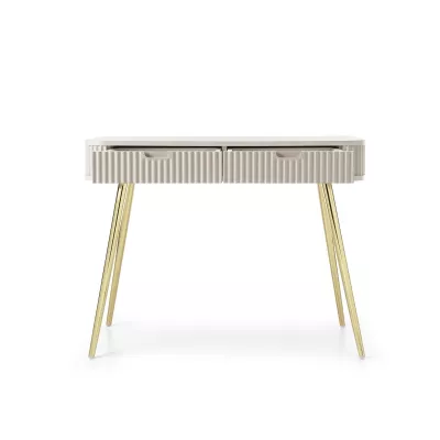 Toaletní stolek LOTAS - kašmír / zlatý