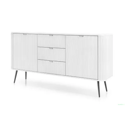 Kombinovaná komoda LOTAS - bílá / černá