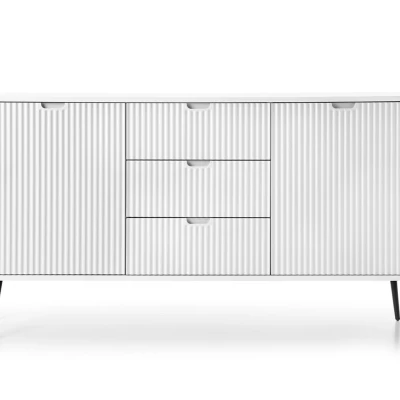 Kombinovaná komoda LOTAS - bílá / černá