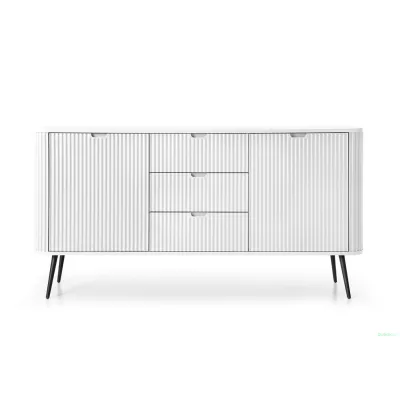 Kombinovaná komoda LOTAS - bílá / černá