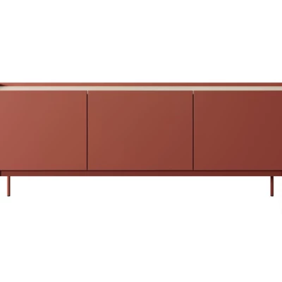 TV stolek PAULIEN - cihlový