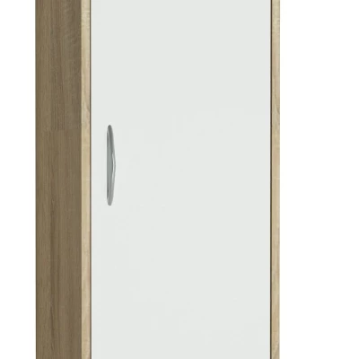 Regál MAREK - dub sonoma / bílý