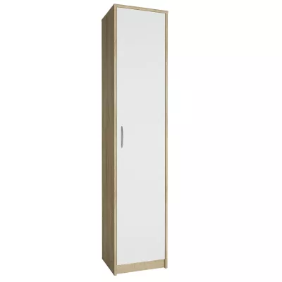 Regál MAREK - dub sonoma / bílý