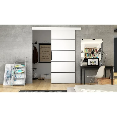 Posuvné dveře ILAS 6 - šířka 96 cm, bílé