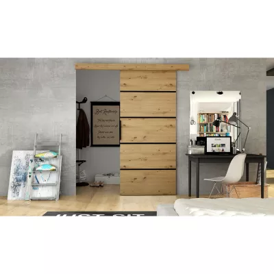 Posuvné dveře RUBEN 6 - šířka 76 cm, dub artisan