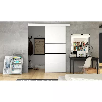 Posuvné dveře ILAS 6 - šířka 86 cm, bílé