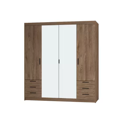 Šatní skříň 177 PILINA se zrcadly - dub lefkas