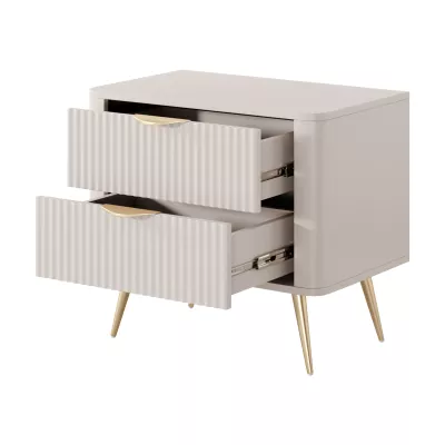 Noční stolek CARTAGE - černý grafit