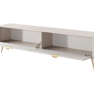 Široký stolek pod televizi CARTAGE - černý grafit