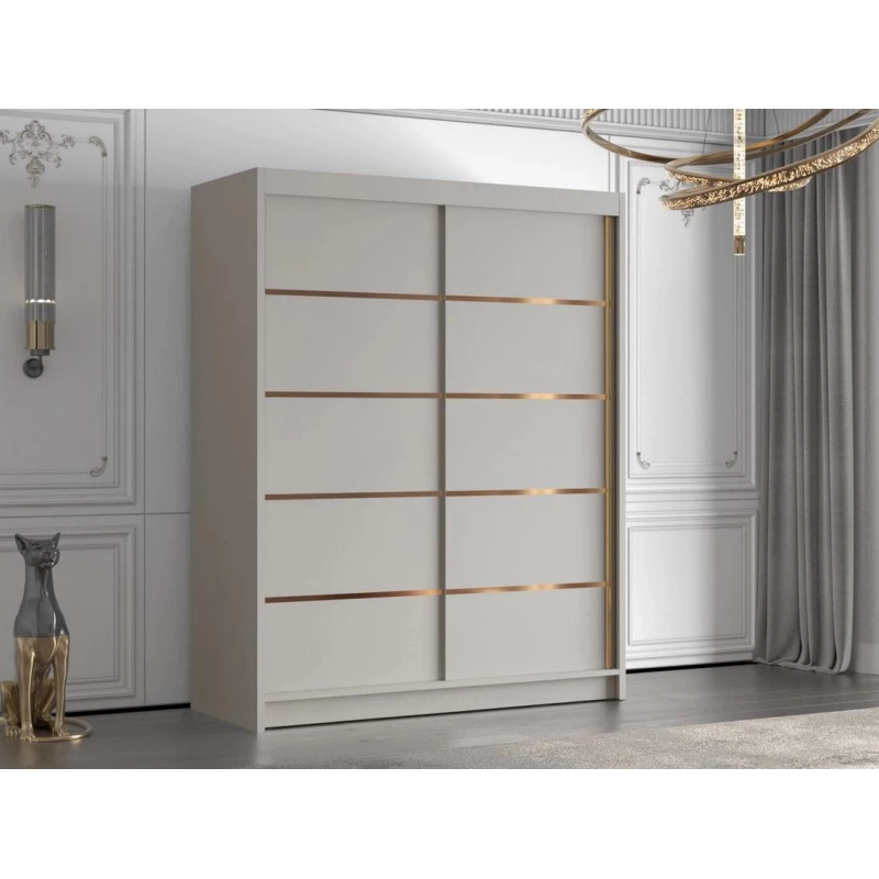 Vysoká šatní skříň 150 cm TENAHA - kašmír