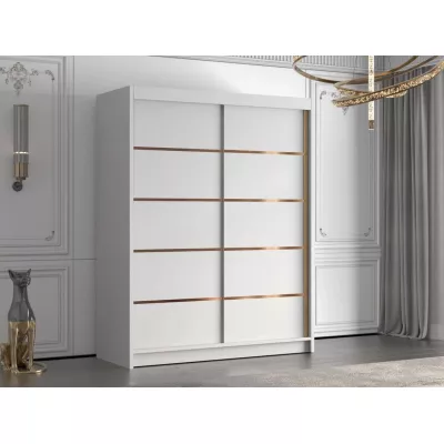 Vysoká šatní skříň 150 cm TENAHA - bílá