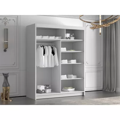 Vysoká šatní skříň 150 cm TENAHA - černá