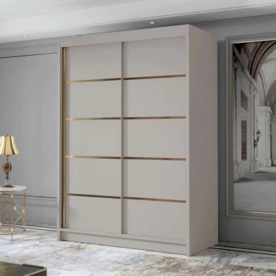 Úzká šatní skříň 120 cm STOWEL - kašmír