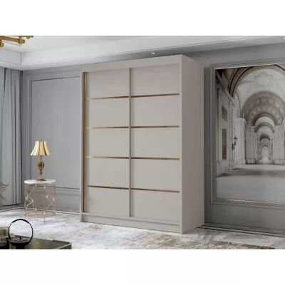 Úzká šatní skříň 120 cm STOWEL - kašmír