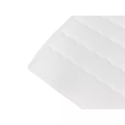 Kontinentální jednolůžková postel 80x200 JILES - šedá, levé provedení + topper ZDARMA