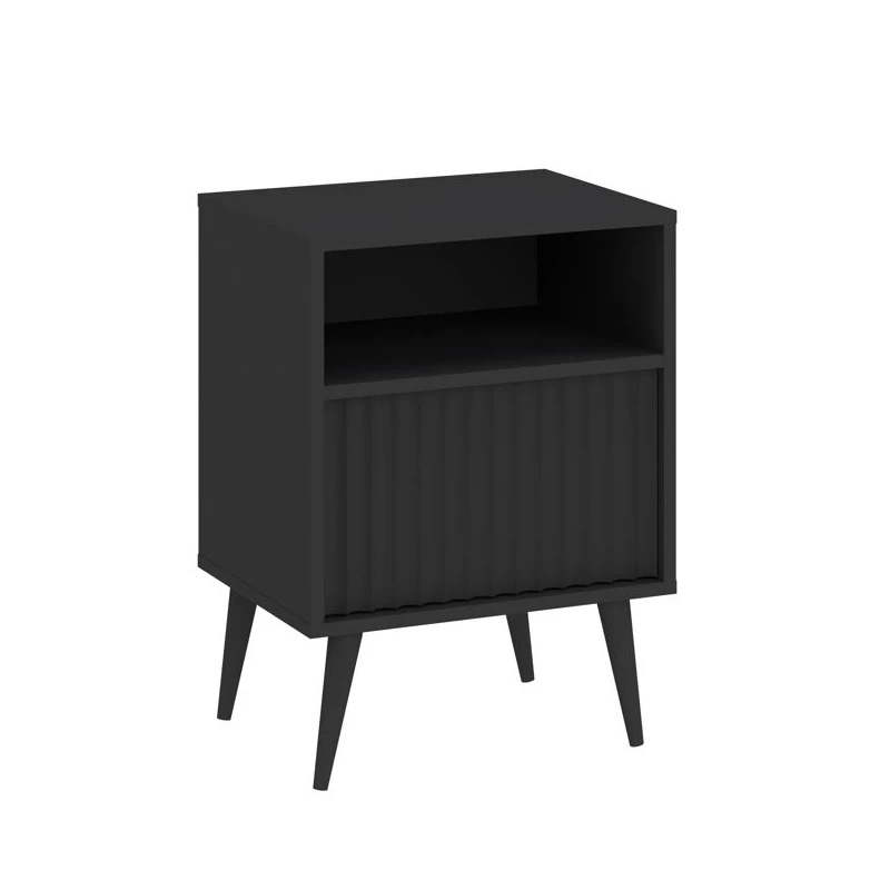 Noční stolek JEWETT - antracitový