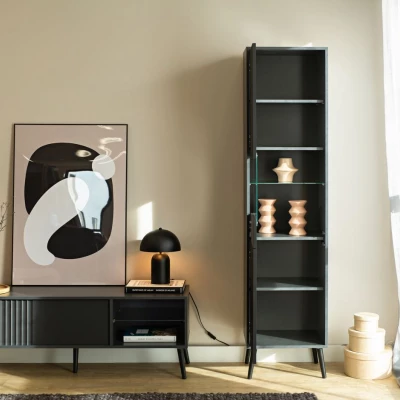 Stolek pod TV JEWETT - antracitový