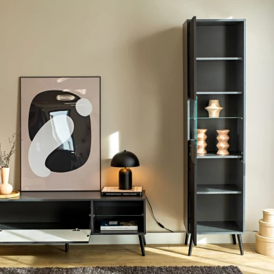 Stolek pod TV JEWETT - antracitový