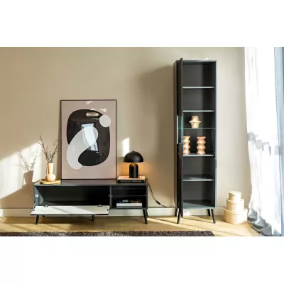 Stolek pod TV JEWETT - antracitový