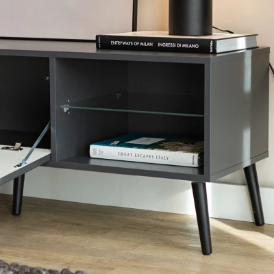 Stolek pod TV JEWETT - antracitový