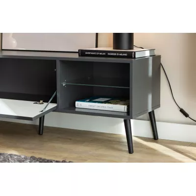 Stolek pod TV JEWETT - antracitový