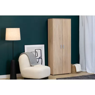 Úzká šatní policová skříň 69 cm SAVOY - dub sonoma