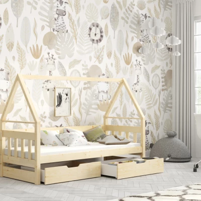 Dětská postel 75x180 DAFNE 1 - borovice