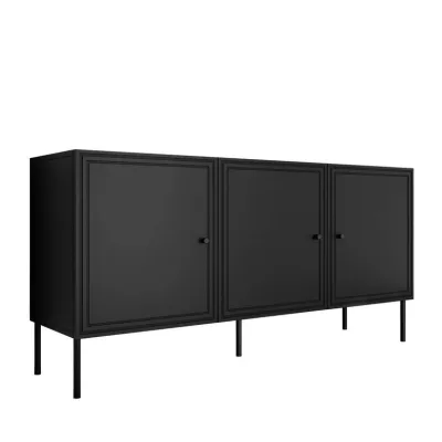 Široká komoda s dvířky VANILIA - černá