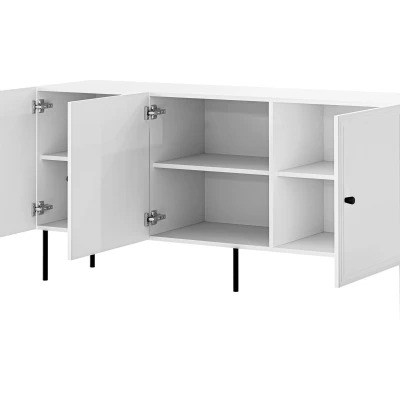 Široká komoda s dvířky VANILIA - černá