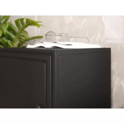 Široká komoda s dvířky VANILIA - černá