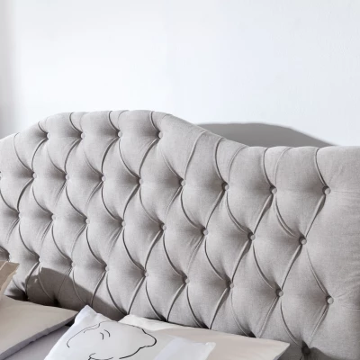 Elektrická polohovací postel 140x200 RODIKA - šedá + topper ZDARMA