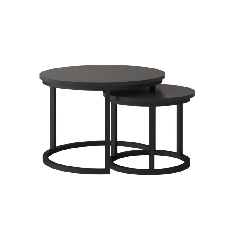 Set konferenčních stolků HIKARI - černý