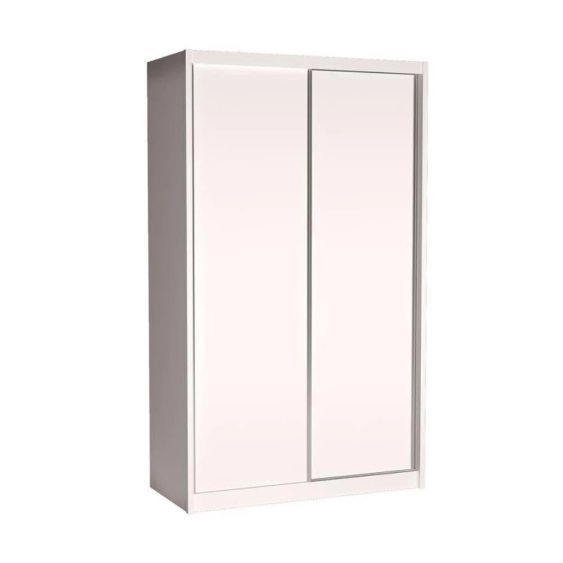 Šatní skříň 143 cm s posuvnými dveřmi ANICA - alpská bílá