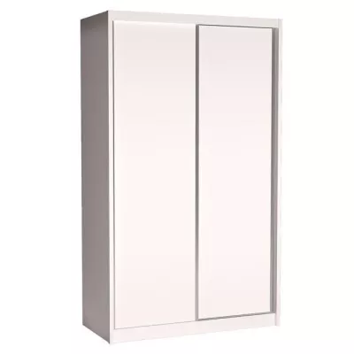 Šatní skříň 143 cm s posuvnými dveřmi ANICA - alpská bílá