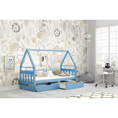 Dětská postel 75x180 DAFNE 1 - modrá