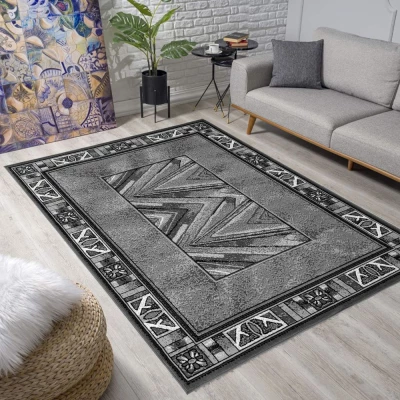 Vzorovaný kusový koberec 300x400 cm LUKEN - šedý