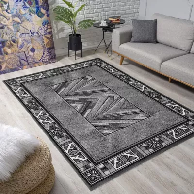 Vzorovaný kusový koberec 300x400 cm LUKEN - šedý