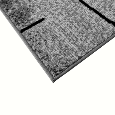 Kusový koberec 160x220 cm LUKEN obdélníkový - šedý