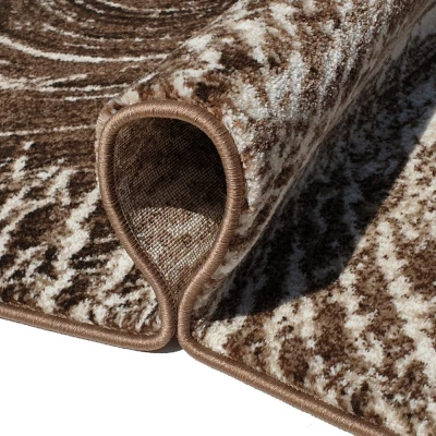 Abstraktní kusový koberec 240x330 cm DEMIAN - hnědý / béžový