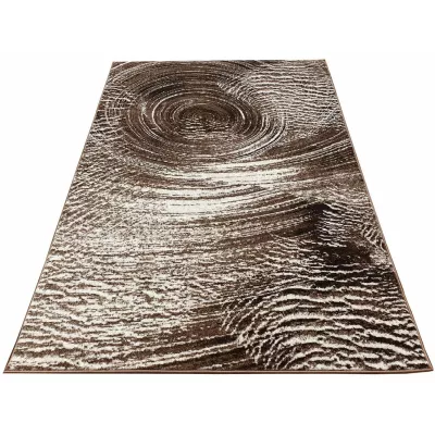 Abstraktní kusový koberec 240x330 cm DEMIAN - hnědý / béžový