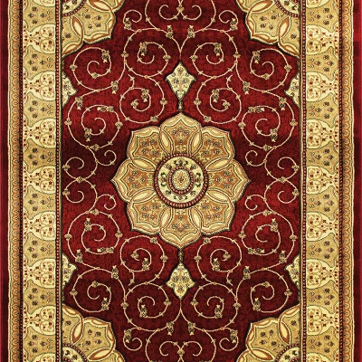 Kusový koberec s orientálním vzorem 140x190 ARTESIA 14 - hnědý / zlatý