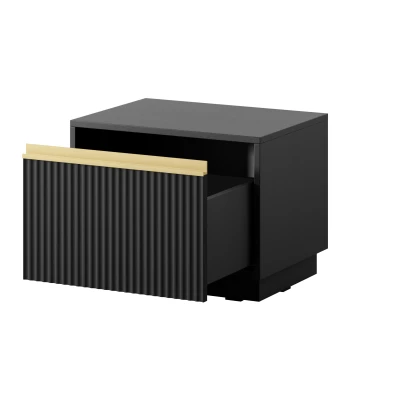Noční stolek MANANA - černý