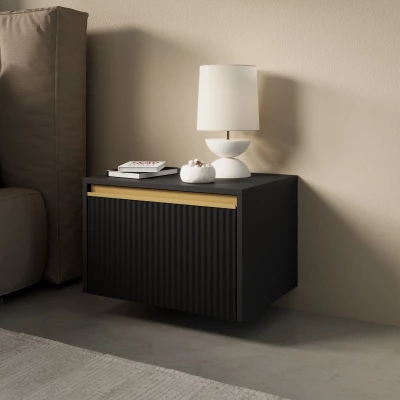 Noční stolek MANANA - černý